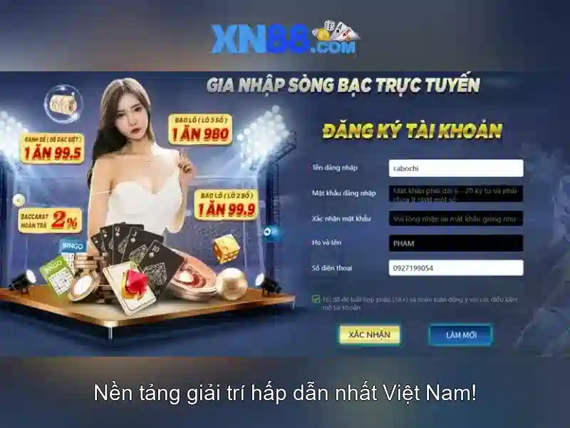 Các trò chơi Slot tại XN88
